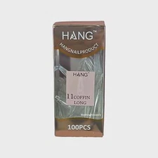 Hang Gel x Tips Premium 100 pc Refill Box Coffin Long
