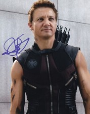 JEREMY RENNER signed autograph 20x25cm AVENGERS in person autograph HAWKEYE ACOA