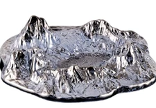 Forkners crystal glass Volcano/Iceberg ashtray Smoky grey.