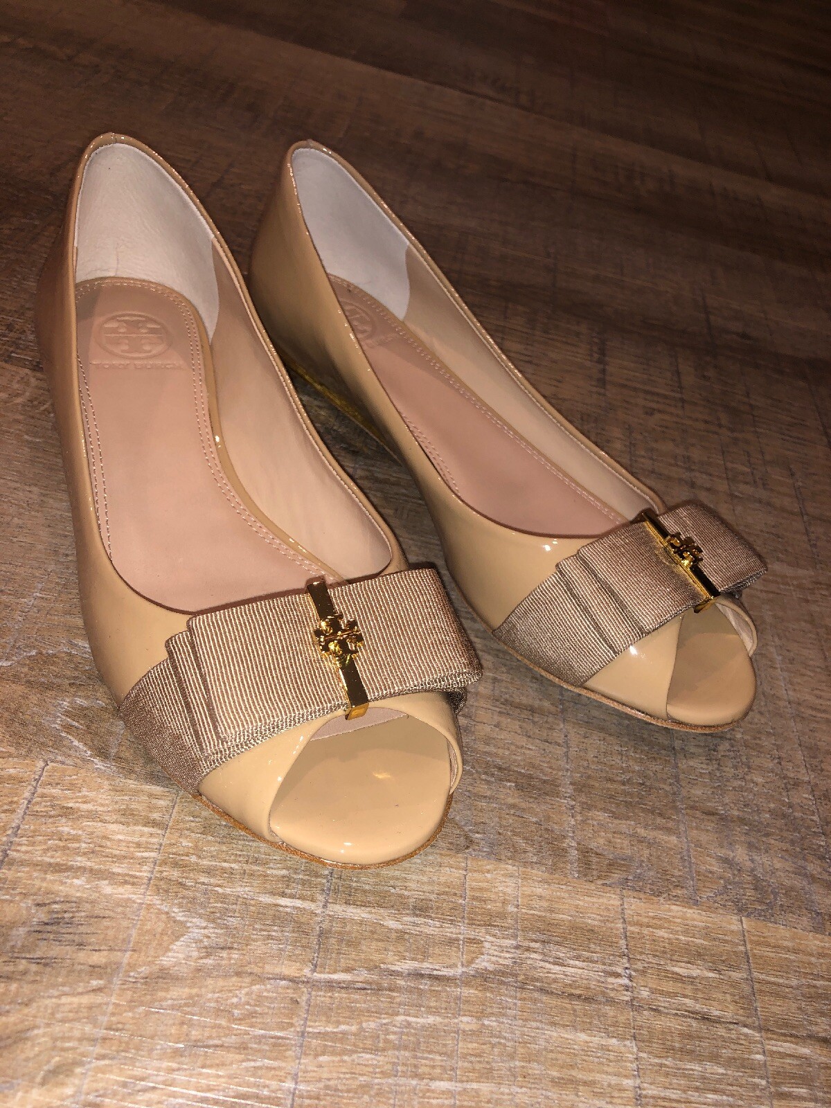 tory burch open toe flats
