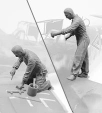 1/32 Die Cast Resin Figure Model Assembly Kit Resin Soldier DIY Kit Unassembled