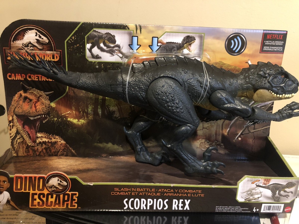 Scorpius Rex Lego T Rex 2018 JURASSIC WORLD Camp Cretaceous Dino