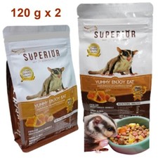 Sugar Glider Food Pellets Superior Insectivore Mixed Fruit Protein Honey 120g x2