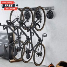 Bike Storage Rack Wall Mounted Bicycle & Helmet Hooks For Garage Mounts on Wall