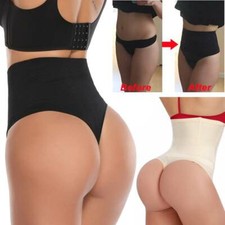 Tummy Control Women High Waist Thong Body Shaper Butt Lifter Shorts Shapewear US
