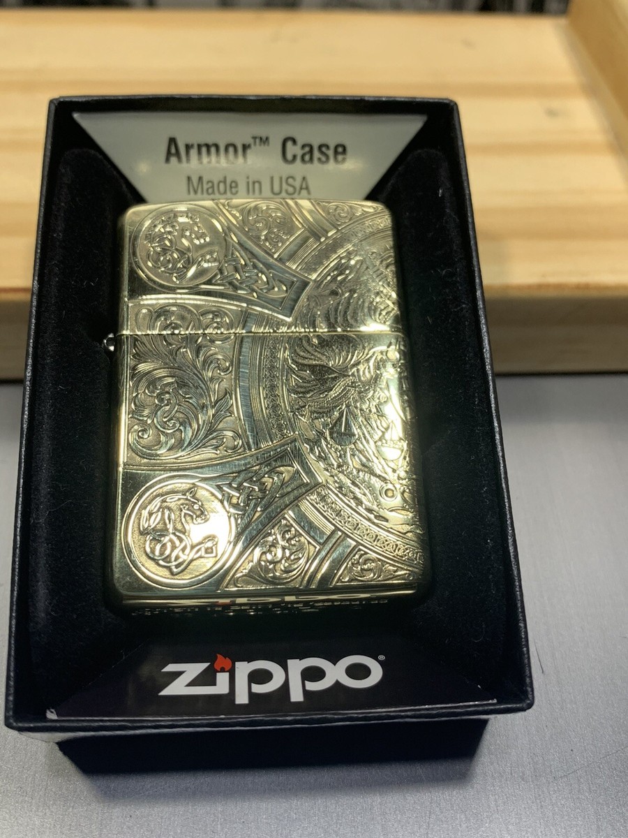 Zippo 4-side Brass Armor Four Horsemen Of The Apocalypse Zippo | eBay