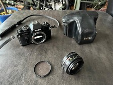 org Ricoh KR-10 Super & Objektiv Rikenon 55 mm 1:2,2 & HOYA Filter & Ledertasche