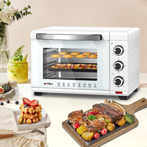 Fornetto Elettrico Con Capacità Di 28L, Mini Forno Da 1600W, Temperatura 100-230 - Foto 6 di 12
