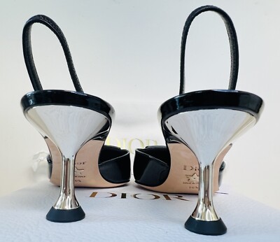 CHRISTIAN DIOR La Parisienne Slingback Pump Heel Sandals, 36.5EU