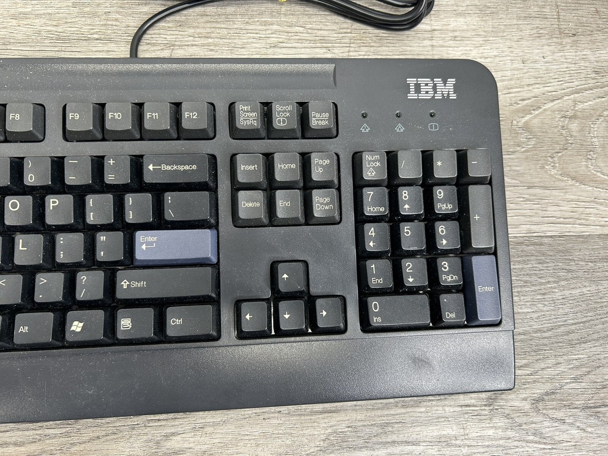 Black IBM Keyboard Model KB-0225 89P8300 - PS/2 | eBay