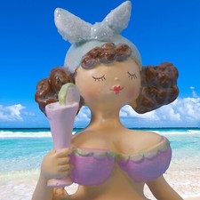 dicke erotische Badelady mit Eiscreme dicke maritime Badenixe dicke Dame JANET