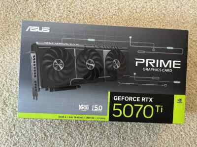 ASUS PRIME NVIDIA GEFORCE RTX 5070 TI OC EDITION 16G VRAM- In Hand, Brand New