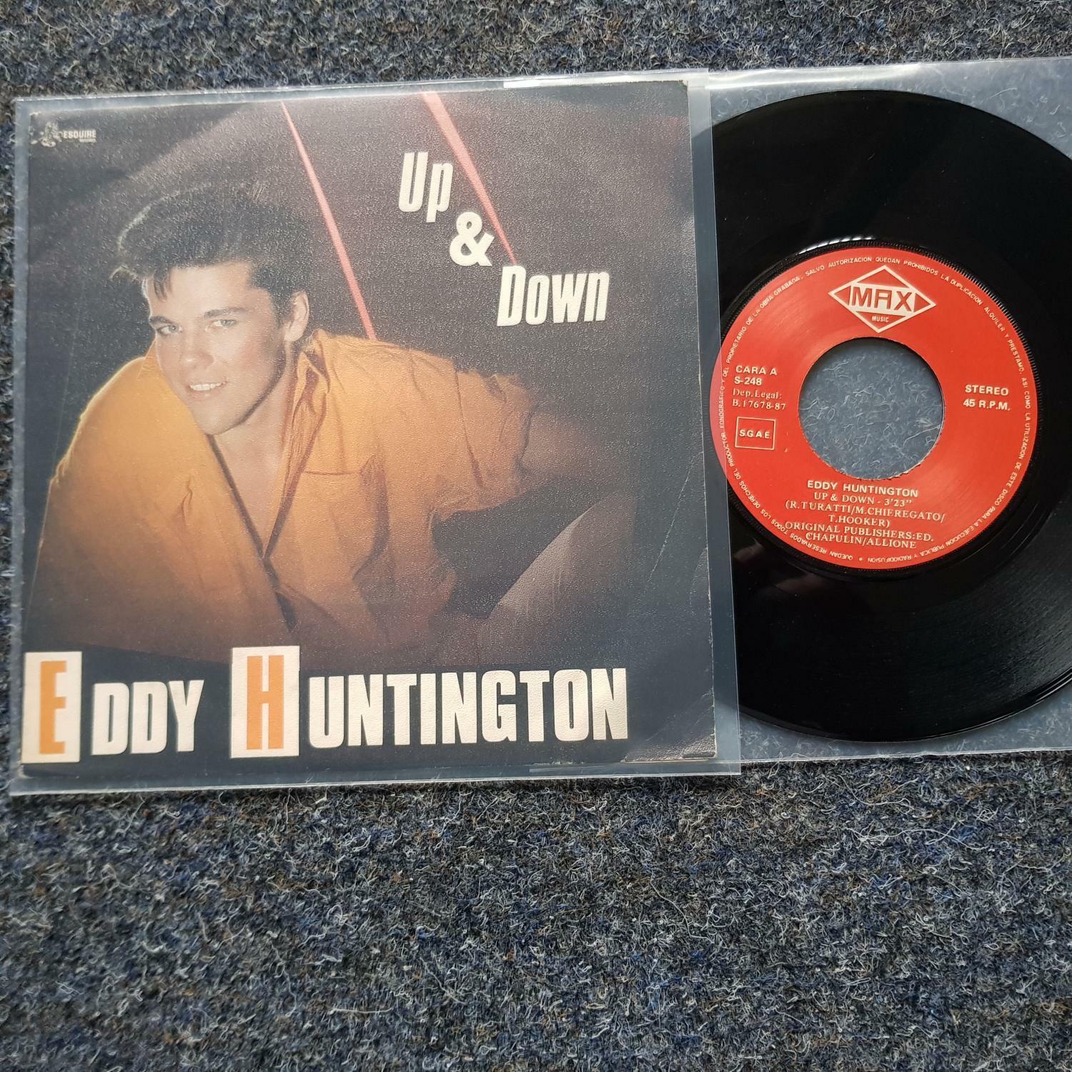 7"" Single Vinyl Eddy Huntington - Up & down ITALO DISCO SPAIN