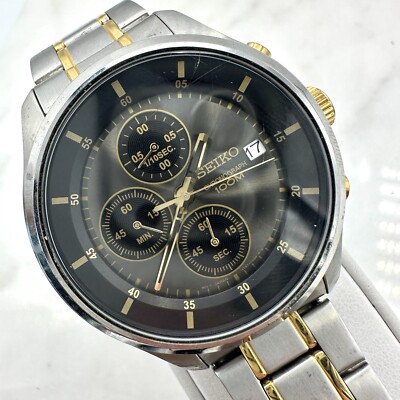 SEIKO 4T57-00G0 CHRONOGRAPH 42mm Men's Watch New Battery SEIKO 4T57-00G0 CHRONOGRAPH 42mm Men's Watch New Battery