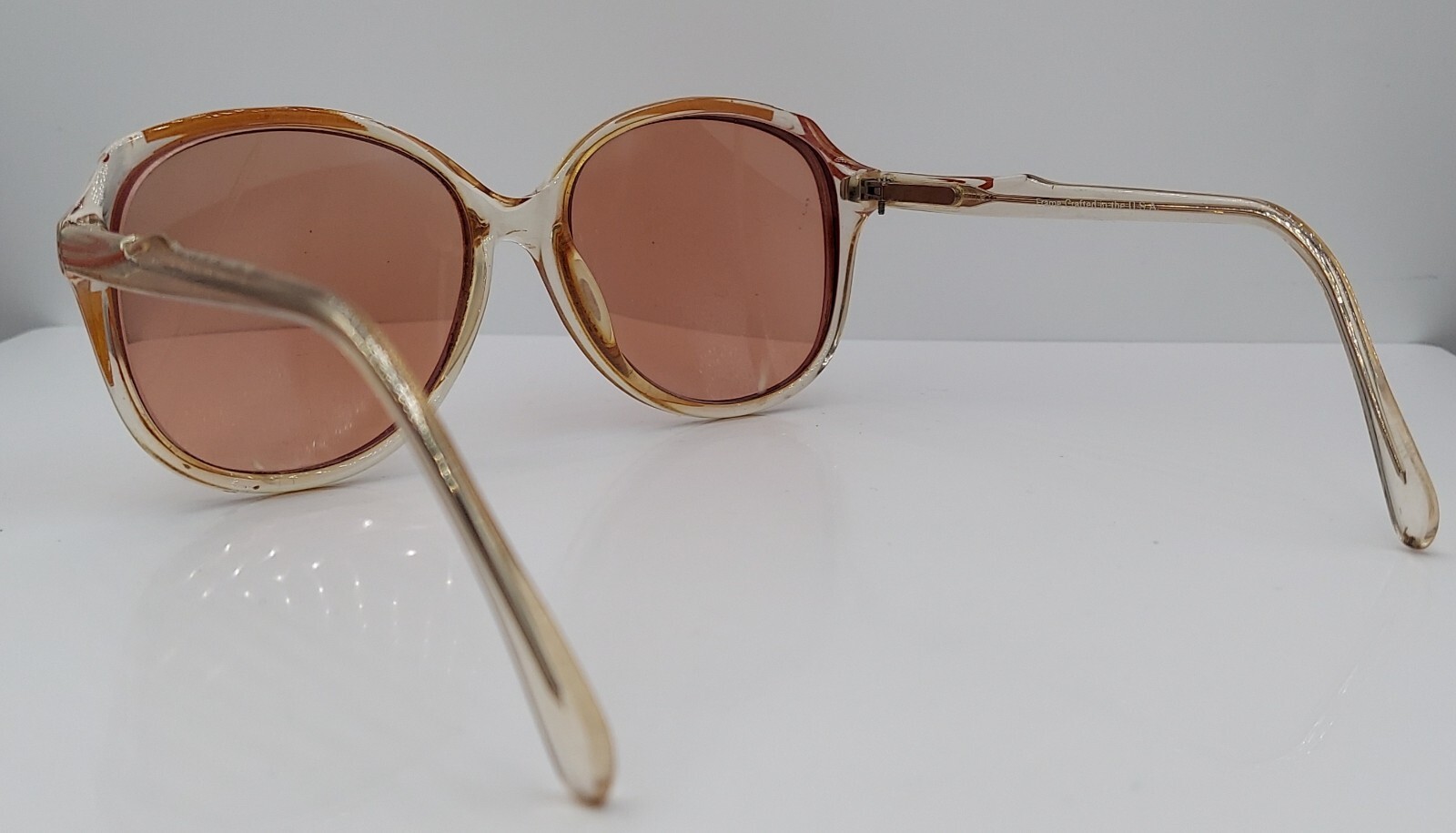 Vintage Flex WP1 Translucent Oval Sunglasses USA … - image 3