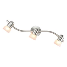Track Lights with Glass Brushed Nickel Wave Track Lighting Ceiling Light Fixture