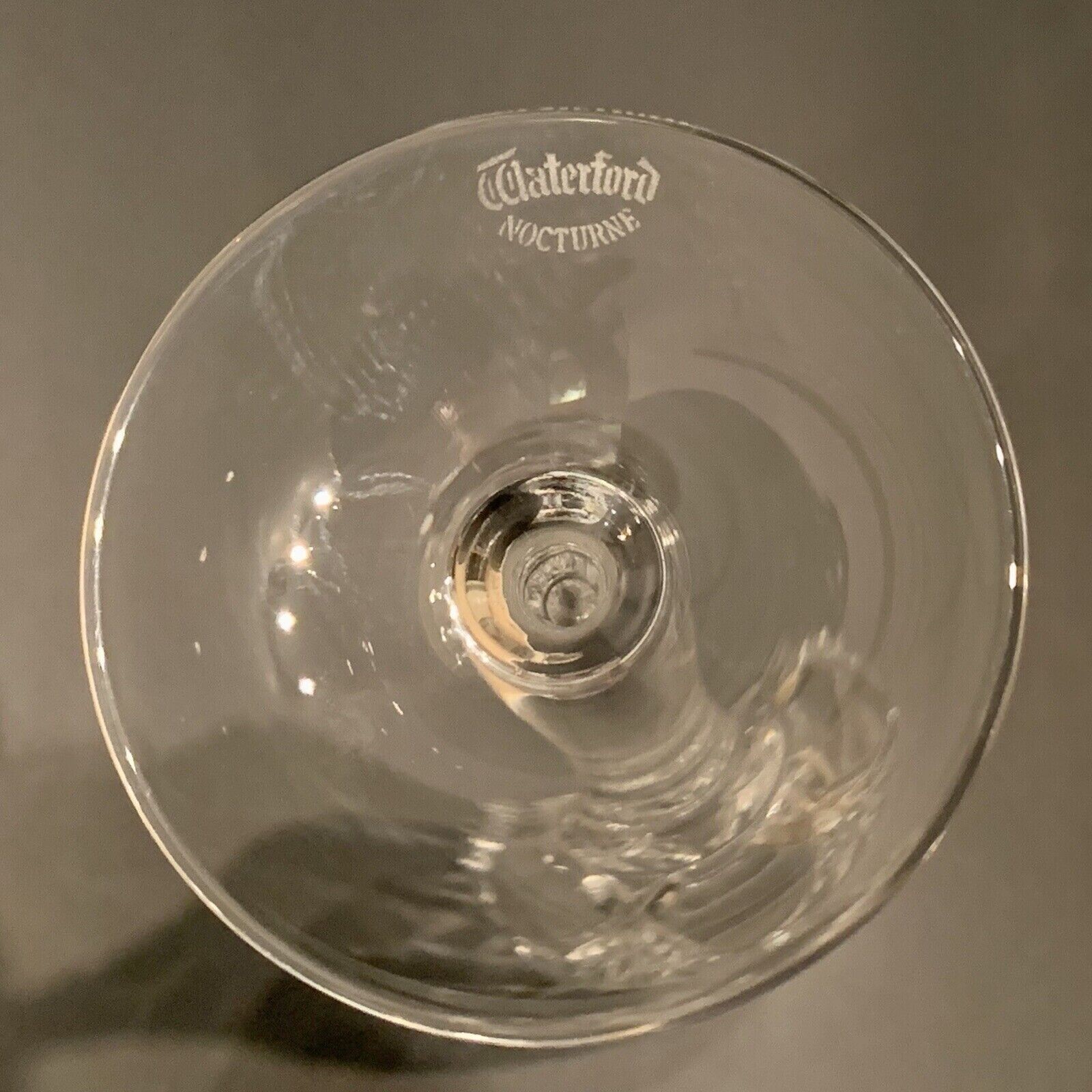 2 Waterford Crystal 1996 Nocturne Nightfall 8.5" Water Wine Goblets Mint in Box Falak Tayyeb