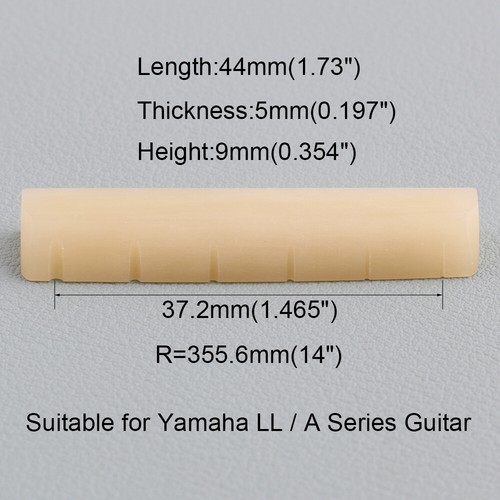 3 piezas tuerca de hueso ranurada de 44 mm sin blanquear para guitarra acústica serie YAMAHA LL & A - Imagen 6 de 6