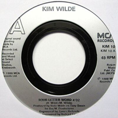 Four Letter Word / She Hasn't Got Time For You [7'' VINYL] [Vinyl] Kim Wilde
