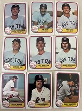 1981 Fleer Boston Red Sox Complete Team Set! Carl Yastrzemski ++