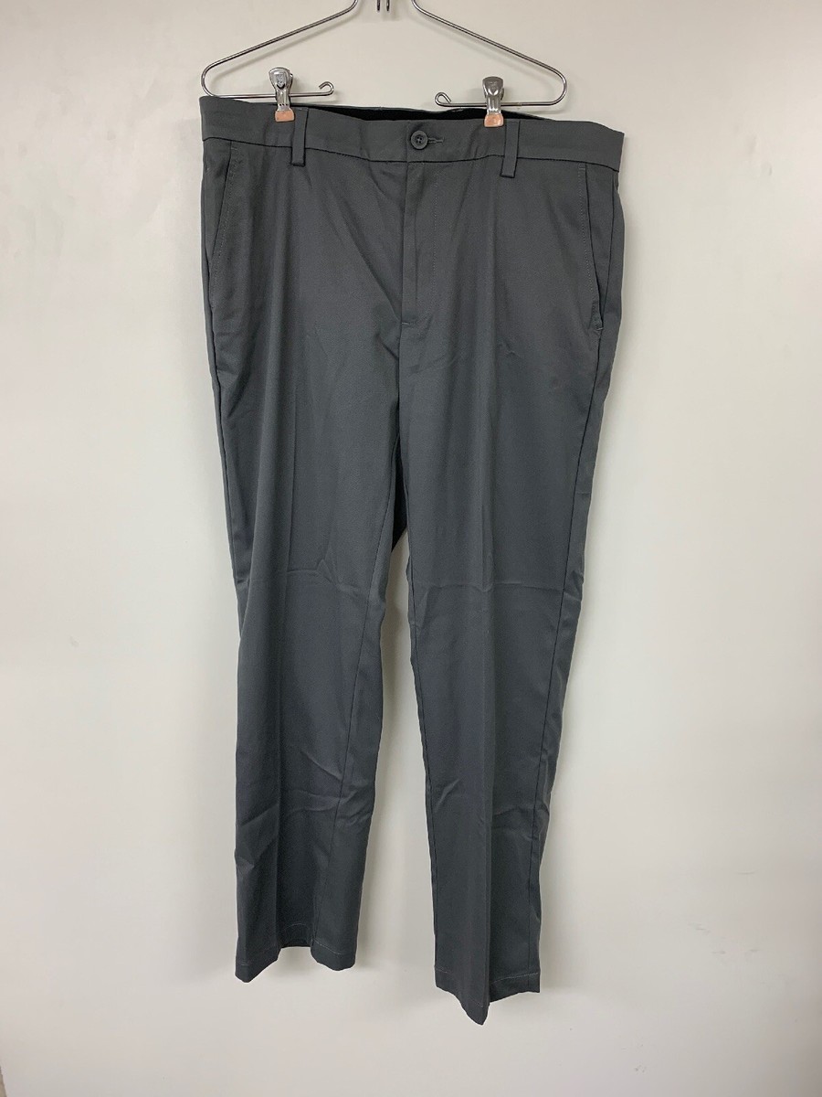Amazon Essentials Straight Fit Flat-Front Dress Pants, Gray, 36W X 31L