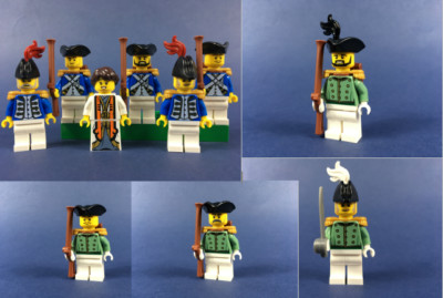 LEGO  Blauröcke Rotröcke Admiral Frau Pirat 10320 Eldorado MOC Variante V Figur