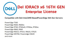 Dell iDRAC9 X6 Enterprise License for PowerEdge R760/R660/R6615/R7625 12Hour