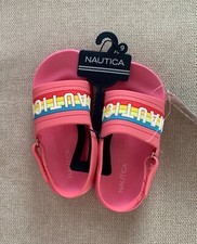 NAUTICA Girls Slides Shoes Color Pink Size 9
