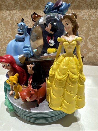 Disney Classics Vol 2 Through The Years Musical Snow Globe & Bookend 1999 - Picture 2 of 7