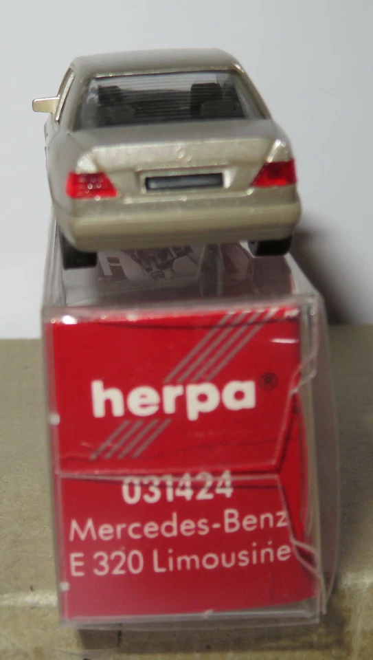 HERPA HO 1/87 MB MERCEDES-BENZ E 320 LIMOUSINE GRIS CLAIR METAL #031424 IN BOX - Photo 4/4
