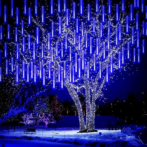 288 LED Lights Meteor Shower Rain Tree Fairy String Light Garden Party Outdoor - Picture 12 of 21