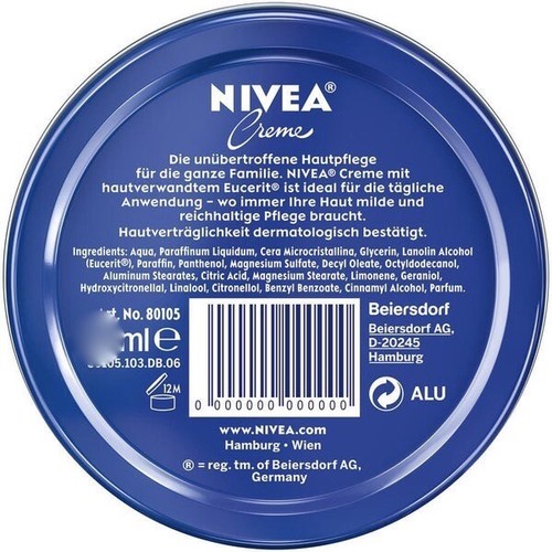 Original GERMAN NIVEA cream Hands/ Face/ Body 75ml Limited DESIGN FREE SHIPPING eBay