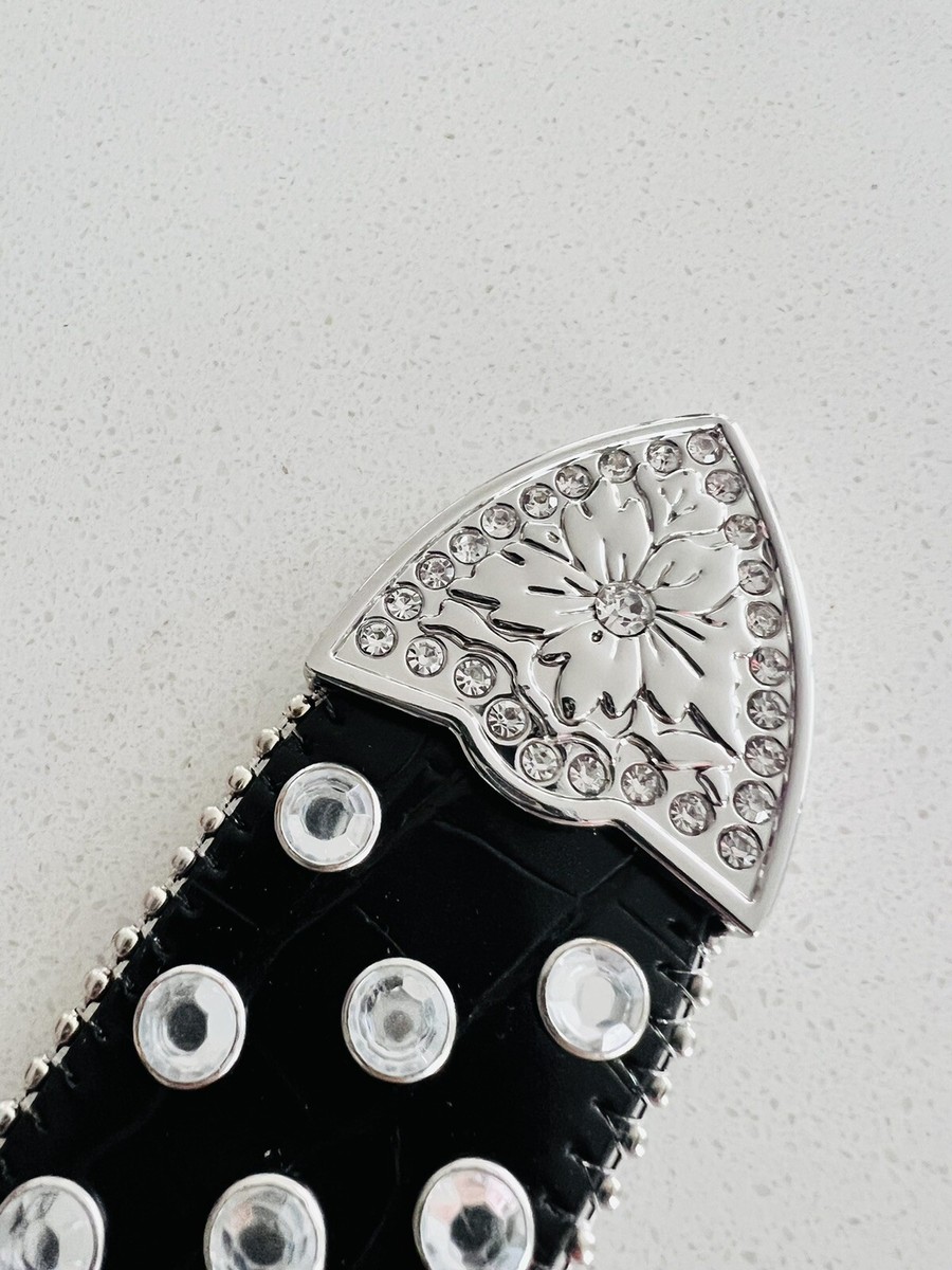 Urban Outfitters☆ ウェスタンメタル・ファッションベルト Urban Outfitters All Over Rhinestone Western Metal Belt