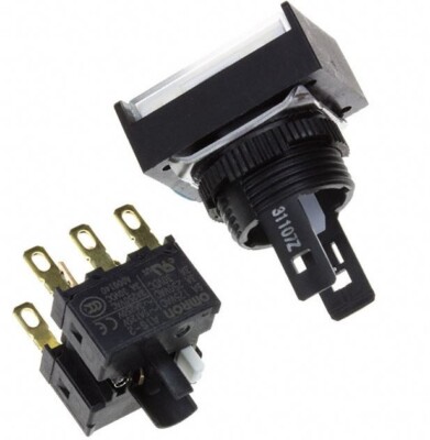 OMRON A16-JWM-2 Switch Pushbutton DPDT 5A 125V ( NEW )