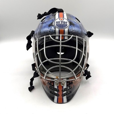 Edmonton Oilers Franklin GFM 100 NHL Team Full Size Youth Goalie Mask READ