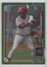 2015 Bowman Draft Chrome Green Refractor 3/99 Domingo Leyba #67 3k7
