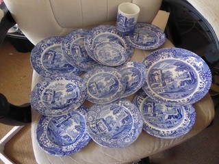 Spode e Copeland Spode blu articoli assortiti italiani
