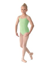Girl's Princess Seam Camisole Dance Leotard, Seafoam, 12