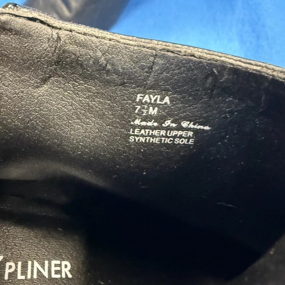 Donald J Pliner Black Fayla Leather Kitten Heel Ankle Boots SZ 7.5 - Image 4 of 4