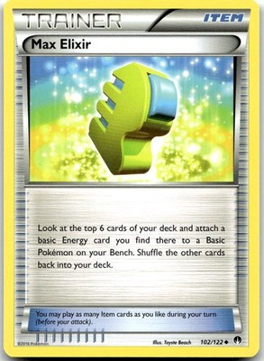 Pokemon Max Elixir BREAKpoint BKP #102/122 Uncommon LP BUY 2, 1 FREE!