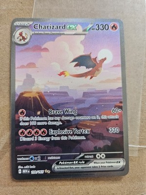 Pokémon TCG Charizard EX 199/165 Scarlet & Violet 151 Englische Edition