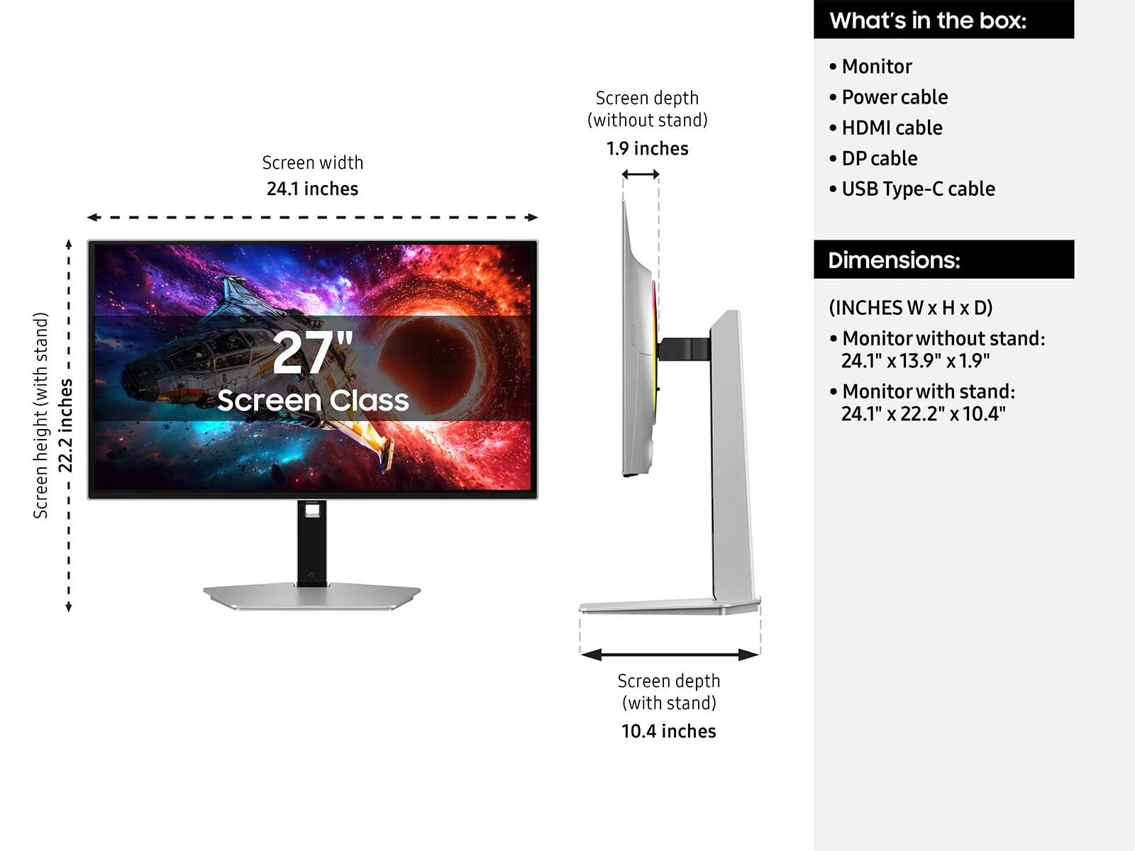 Monitor Samsung Odyssey OLED G8 G80SH 27" 4K 240Hz QD-OLED LS27HG802SNXZA 2026, imagen 2