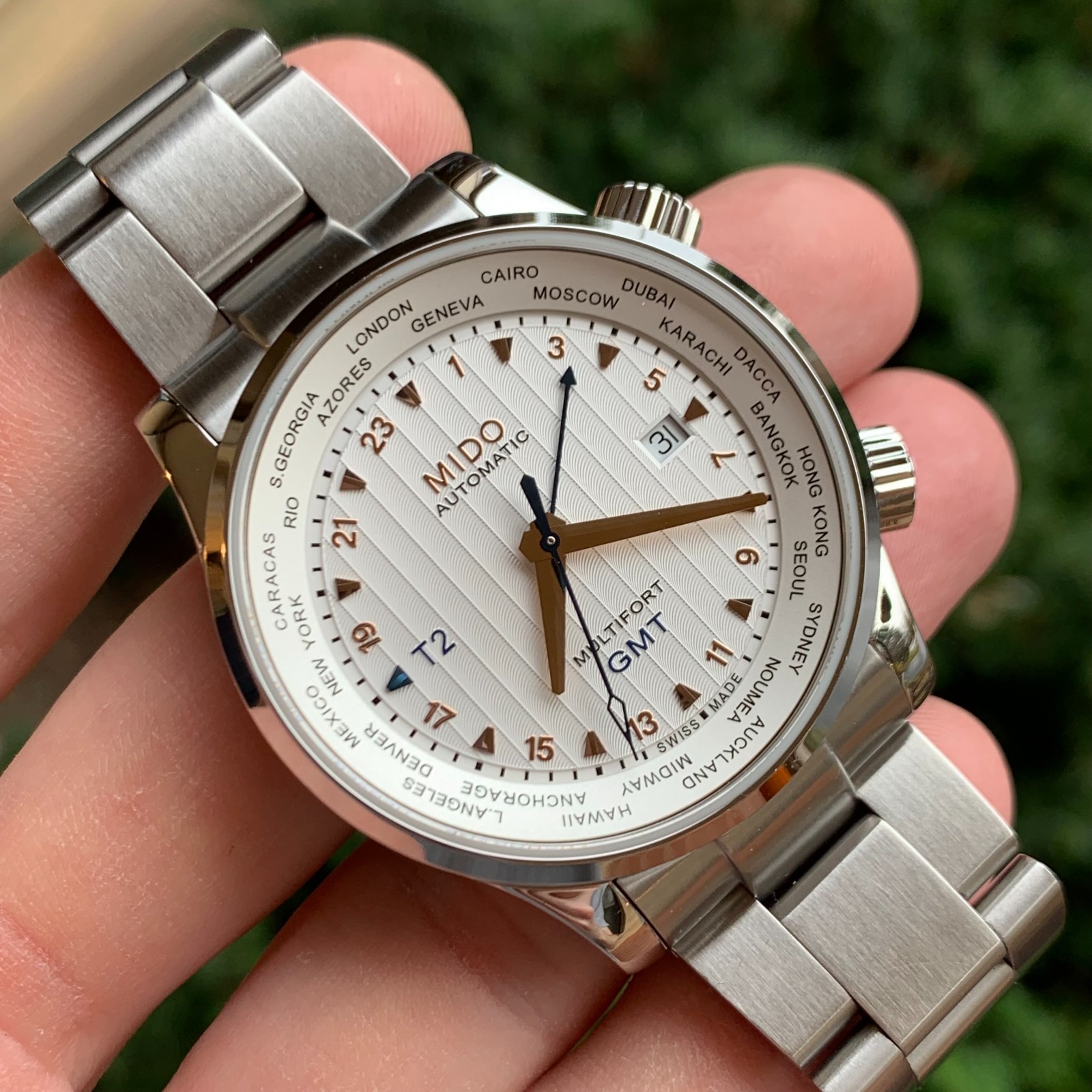 Mido Multifort GMT Worldtime Automatic M005929A M… - image 4