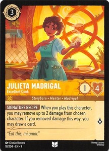 Julieta Madrigal Excellent Cook 18/204 Fabled Disney Lorcana 020235