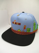 Super Mario Bros. Cap / Hat Adjustable Snapback Adult OSFM Nintendo Game Gamer