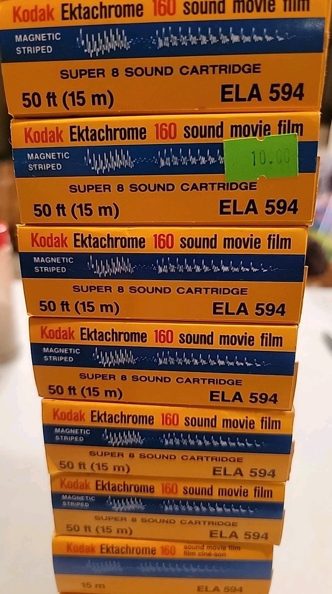 Kodak Ektachrome 160 Super 8 Movie Film Type A Sound 20 Boxes Sold