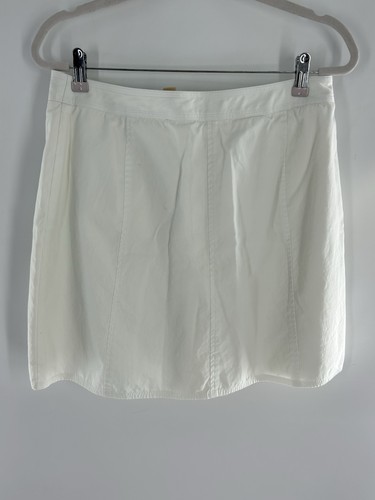 Kate Hill Petite Skort donna 14P (vita 32 pollici) avorio, cotone twill bottoni a pressione davanti - Foto 3 di 12