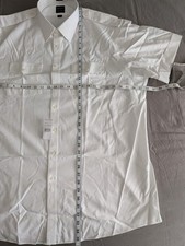 NWT NetJets Brooks Brothers White Short Sleeve Dress Shirt Sz 19 Slim Fit Pilot