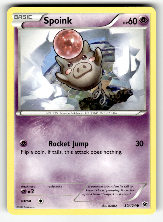 Spoink 30/124 Normal Common XY - Fates Collide LP