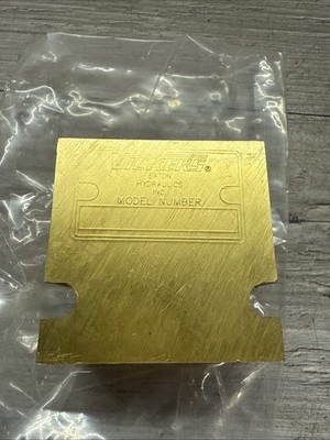 Eaton Vickers 20057A Relief Valve Block Assembly Rev 6 13-13-R